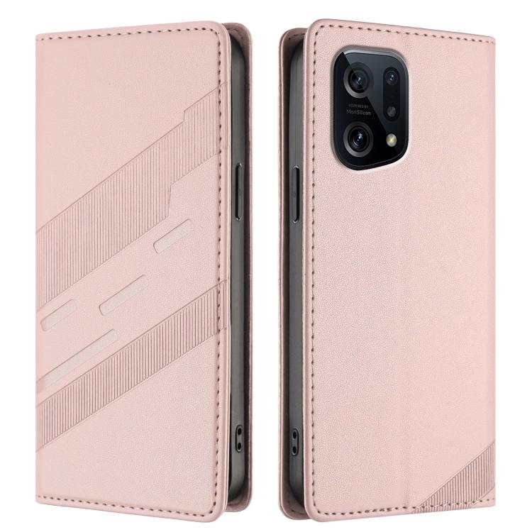 For OPPO Find X5 Embossed Multi-functional Wallet Retro Leather Phone Case