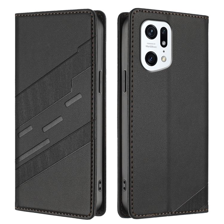 For OPPO Find X5 Pro Embossed Multi-functional Wallet Retro Leather Phone Case