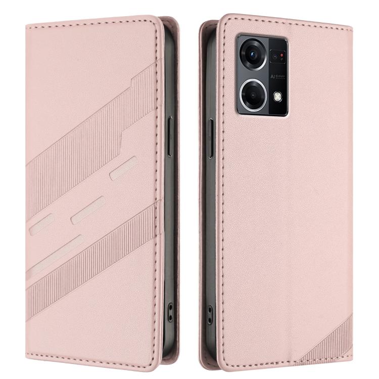 For OPPO Reno8 4G Embossed Multi-functional Wallet Retro Leather Phone Case