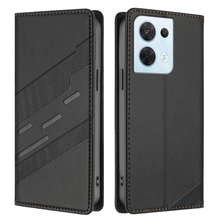 For OPPO Reno8 5G Embossed Multi-functional Wallet Retro Leather Phone Case
