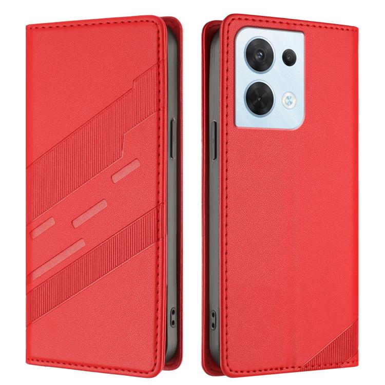 For OPPO Reno8 5G Embossed Multi-functional Wallet Retro Leather Phone Case