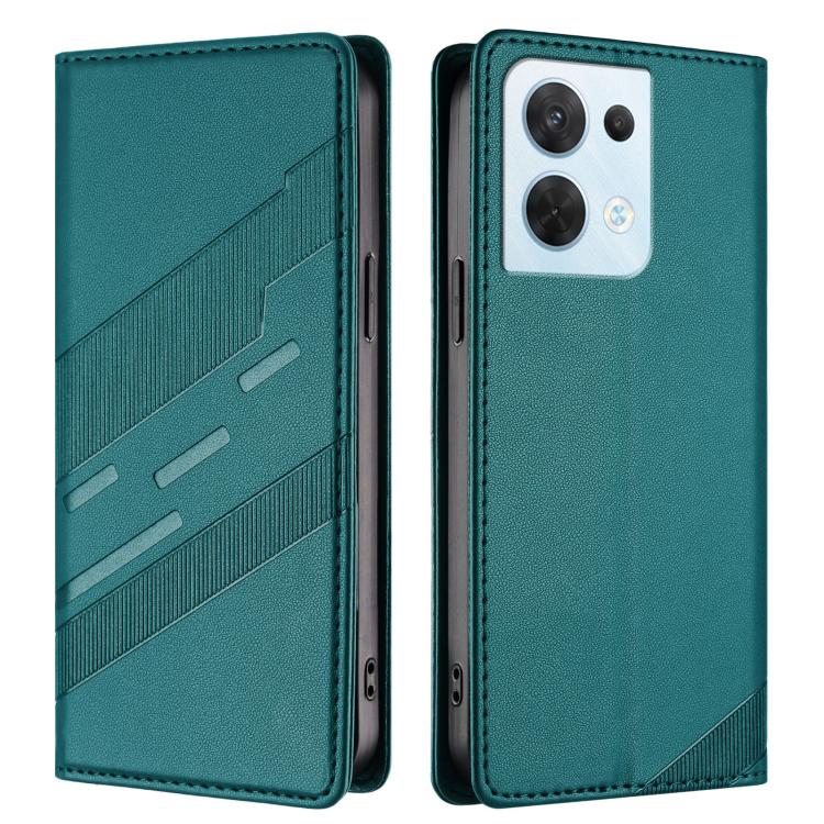 For OPPO Reno8 5G Embossed Multi-functional Wallet Retro Leather Phone Case