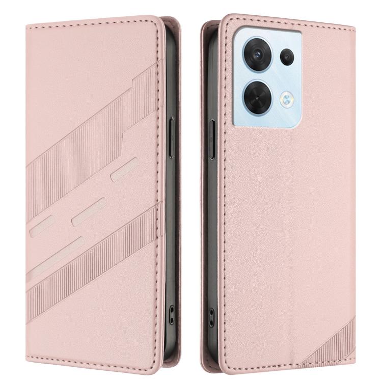 For OPPO Reno8 5G Embossed Multi-functional Wallet Retro Leather Phone Case
