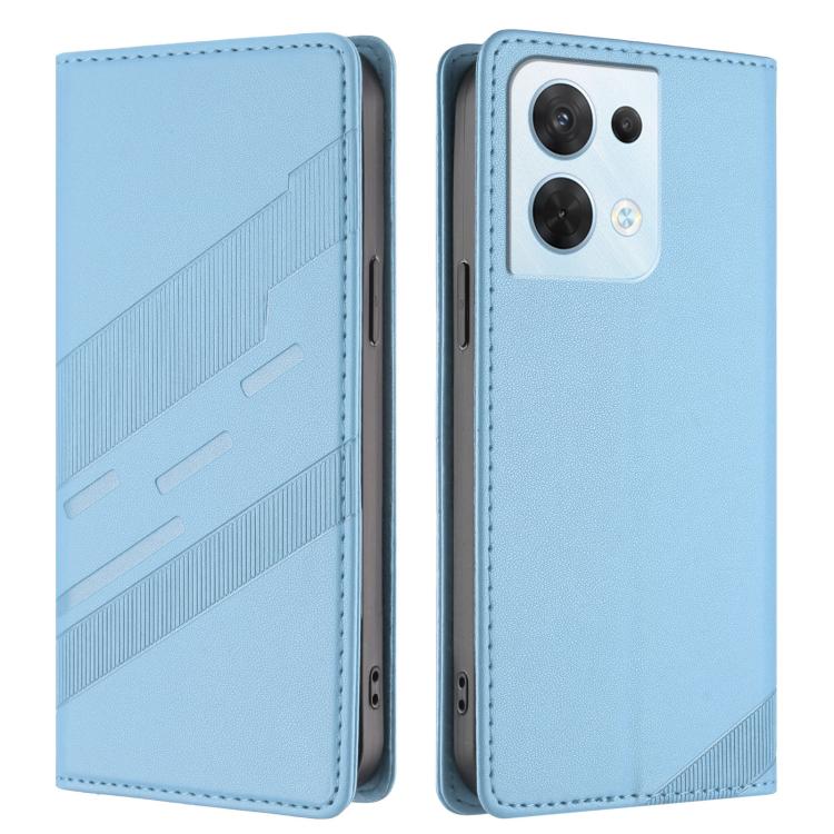 For OPPO Reno8 5G Embossed Multi-functional Wallet Retro Leather Phone Case