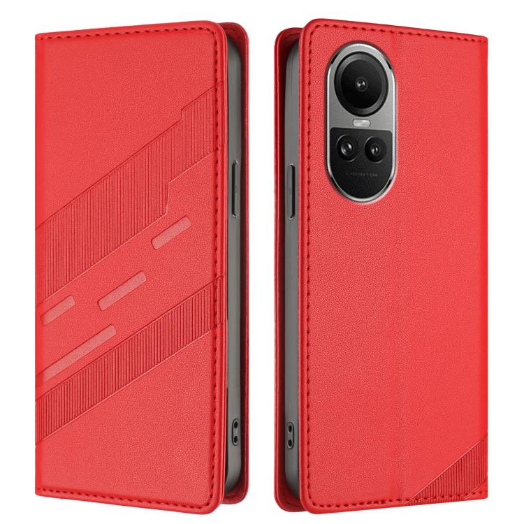 For OPPO Reno10 5G Embossed Multi-functional Wallet Retro Leather Phone Case