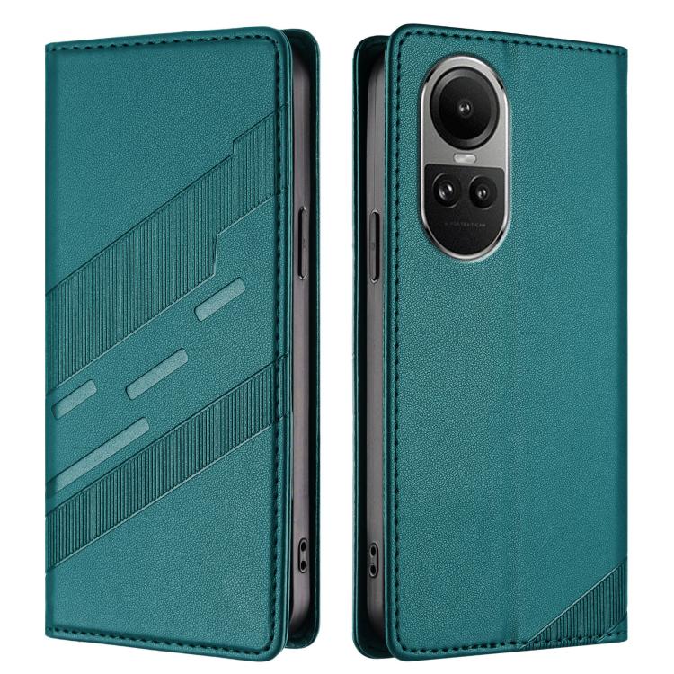 For OPPO Reno10 5G Embossed Multi-functional Wallet Retro Leather Phone Case