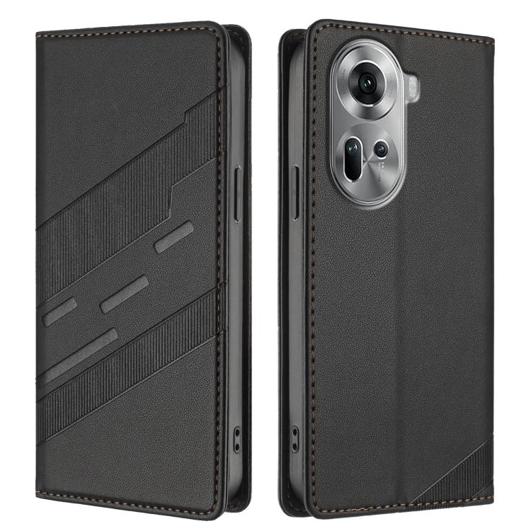 For OPPO Reno11 Global Embossed Multi-functional Wallet Retro Leather Phone Case