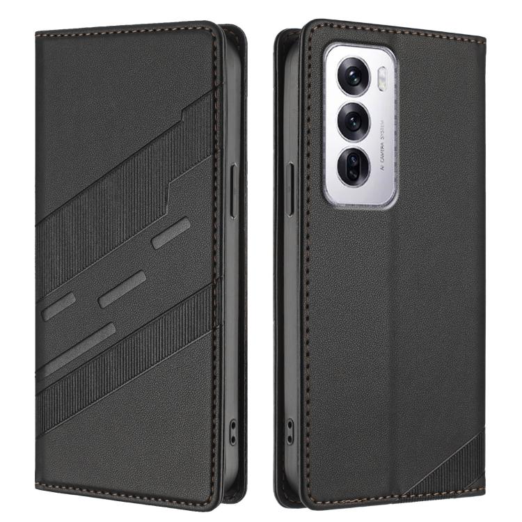 For OPPO Reno12 5G Embossed Multi-functional Wallet Retro Leather Phone Case