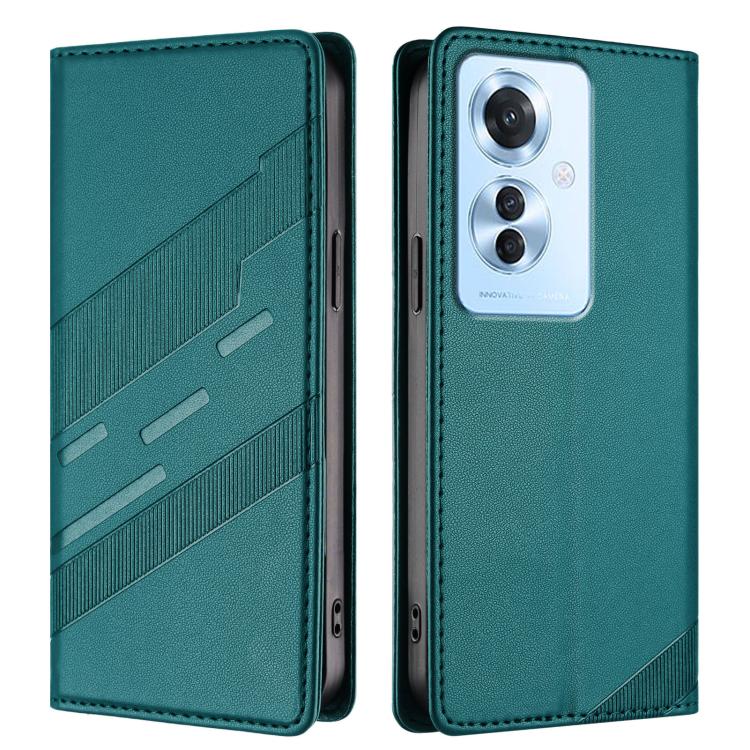 For OPPO Reno11 F Embossed Multi-functional Wallet Retro Leather Phone Case