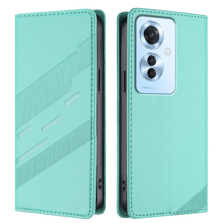For OPPO Reno11 F Embossed Multi-functional Wallet Retro Leather Phone Case