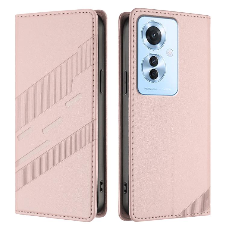 For OPPO Reno11 F Embossed Multi-functional Wallet Retro Leather Phone Case
