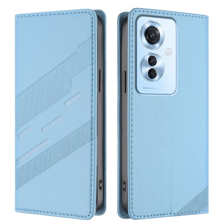 For OPPO Reno11 F Embossed Multi-functional Wallet Retro Leather Phone Case
