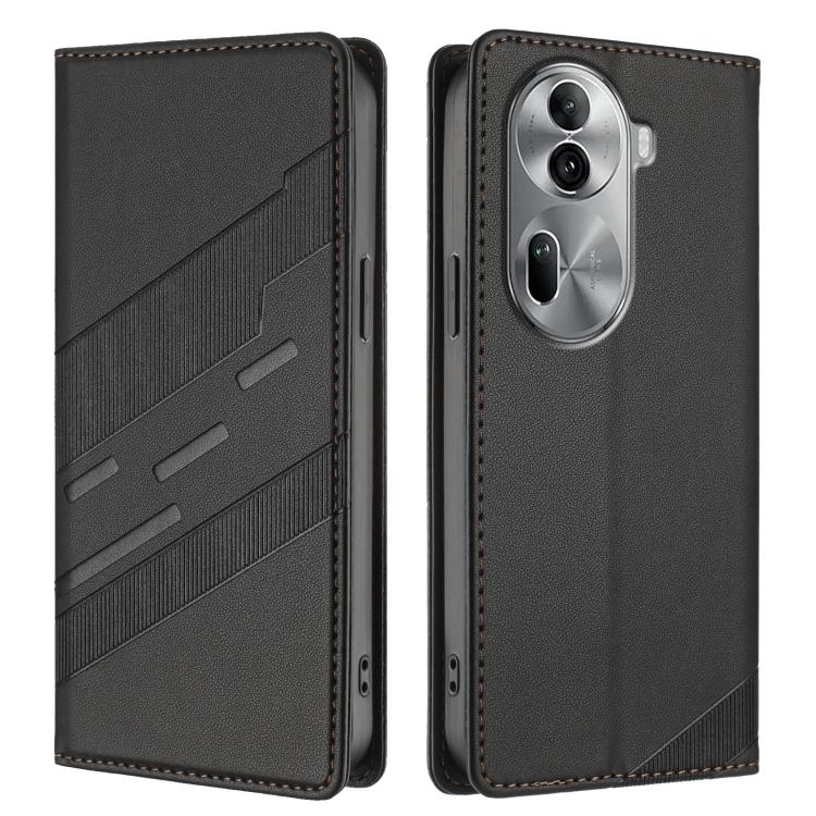For OPPO Reno11 Pro Embossed Multi-functional Wallet Retro Leather Phone Case