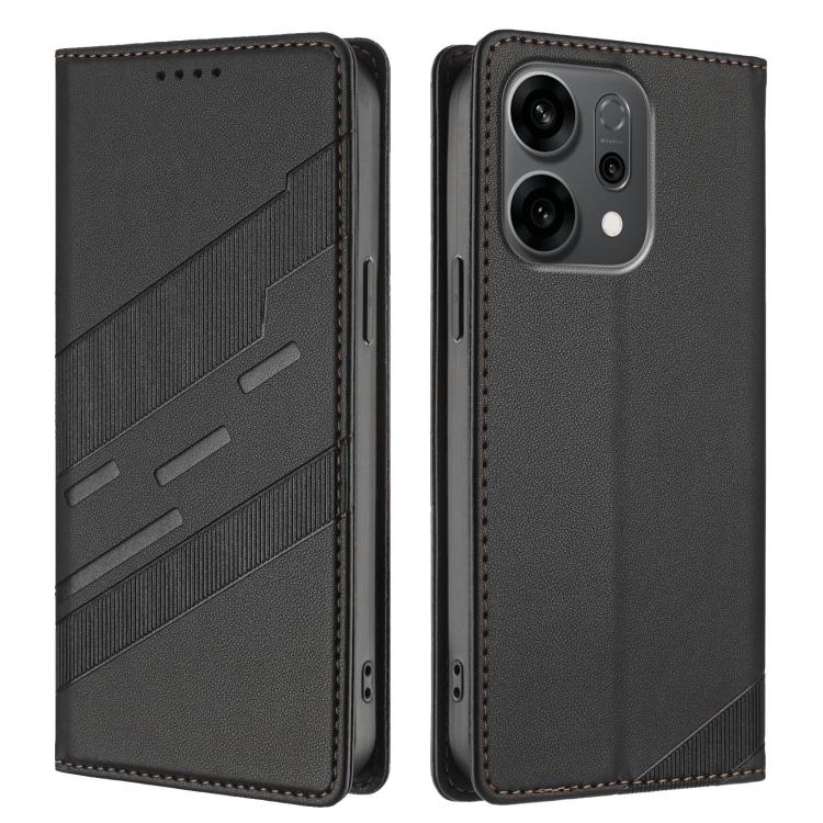 For OPPO Reno14 Global Embossed Multi-functional Wallet Retro Leather Phone Case