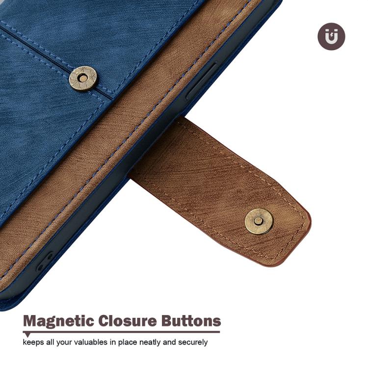 For iPhone 16 Color Stitching Skin Feel Leather RFID Blocking Phone Case