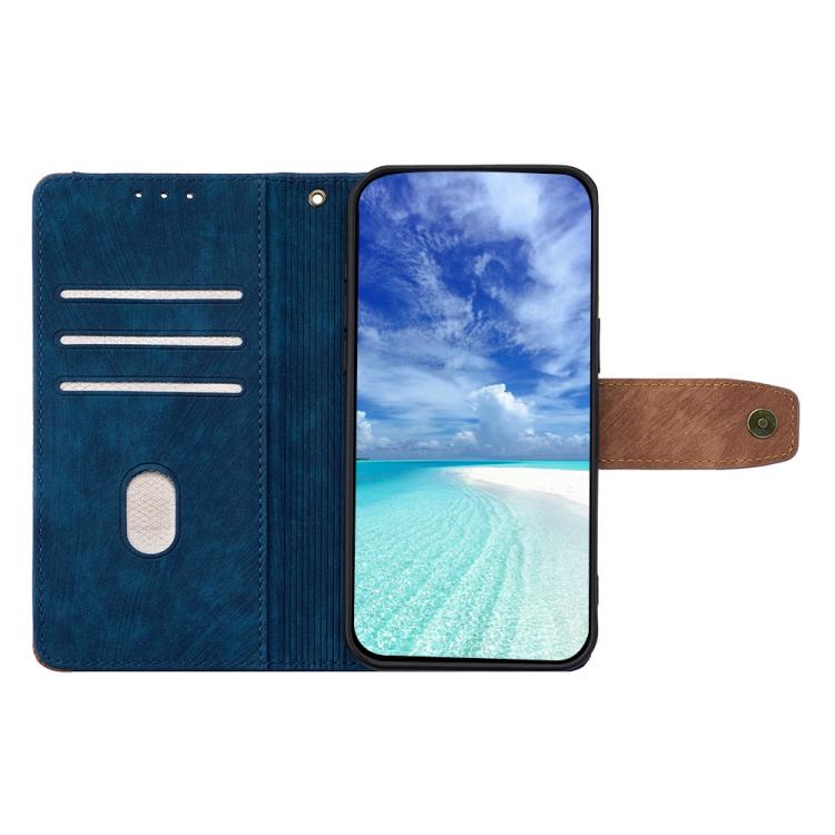 For iPhone 12 / 12 Pro Color Stitching Skin Feel Leather RFID Blocking Phone Case