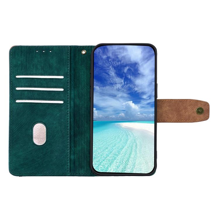 For iPhone 12 / 12 Pro Color Stitching Skin Feel Leather RFID Blocking Phone Case