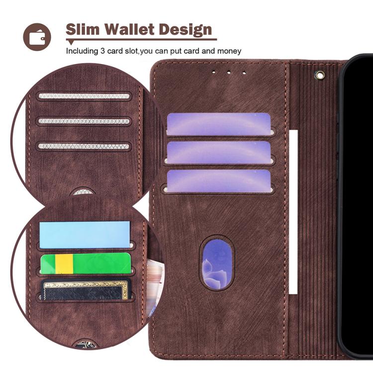 For iPhone 17 Pro Color Stitching Skin Feel Leather RFID Blocking Phone Case