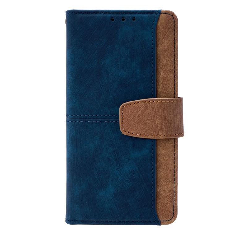 For iPhone 17 Color Stitching Skin Feel Leather RFID Blocking Phone Case
