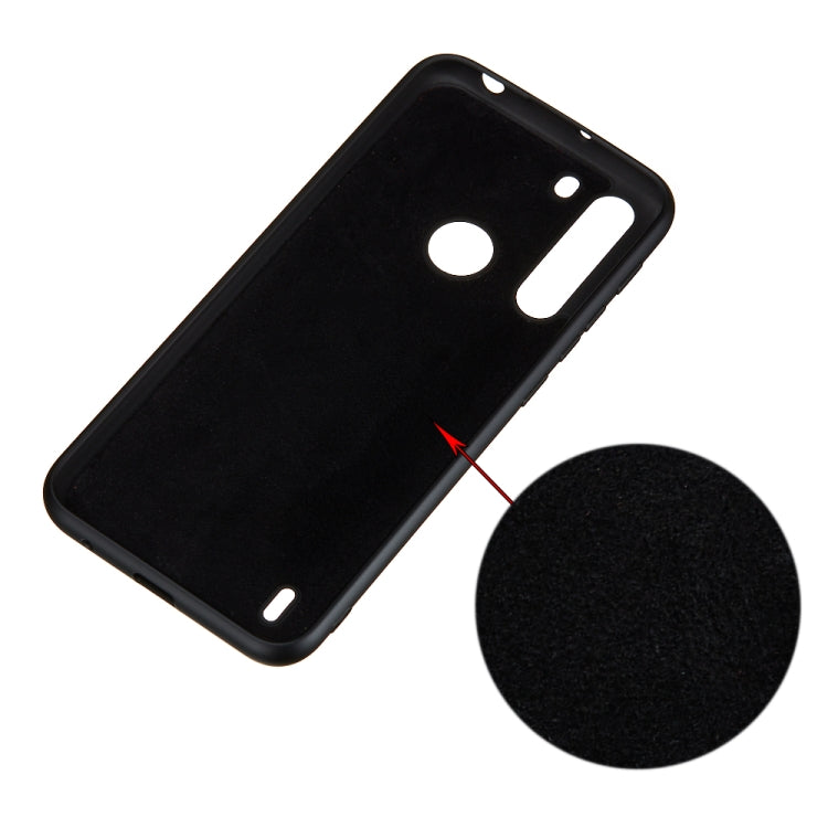 For Motorola Moto One Fusion Solid Color Liquid Silicone Dropproof Full Coverage Protective Case