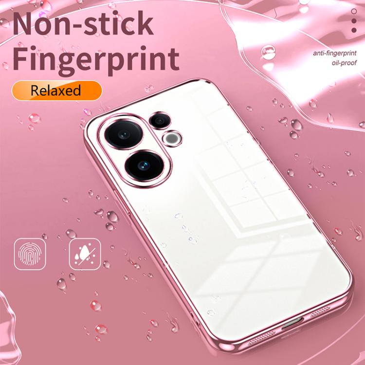 For vivo S30 Transparent Plating Fine Hole Phone Case