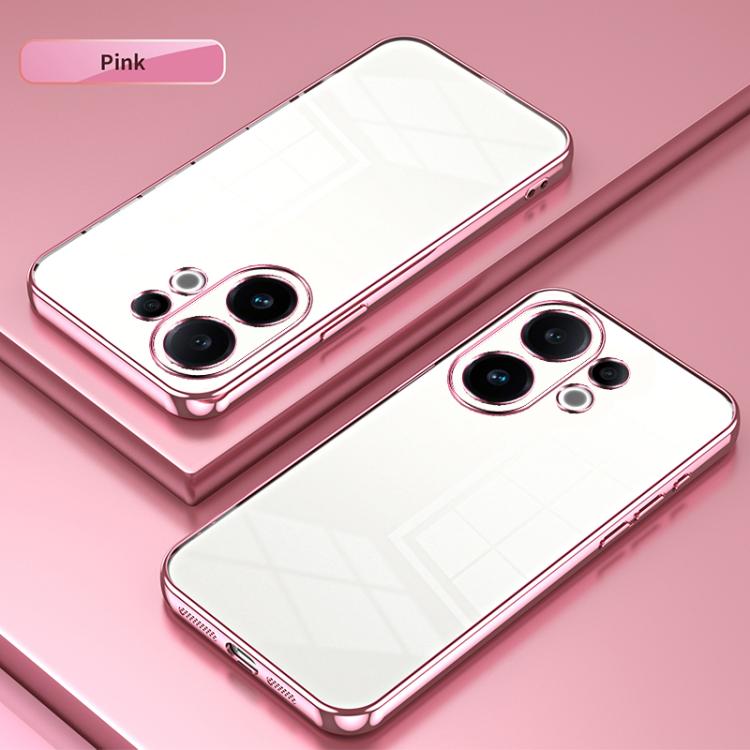 For vivo S30 Transparent Plating Fine Hole Phone Case