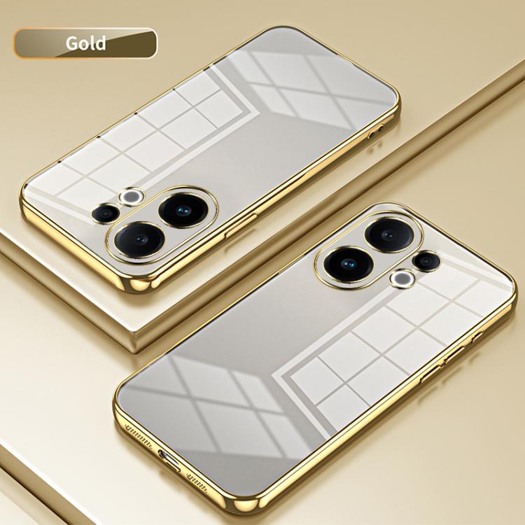 For vivo S30 Transparent Plating Fine Hole Phone Case