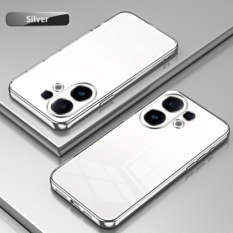 For vivo S30 Transparent Plating Fine Hole Phone Case