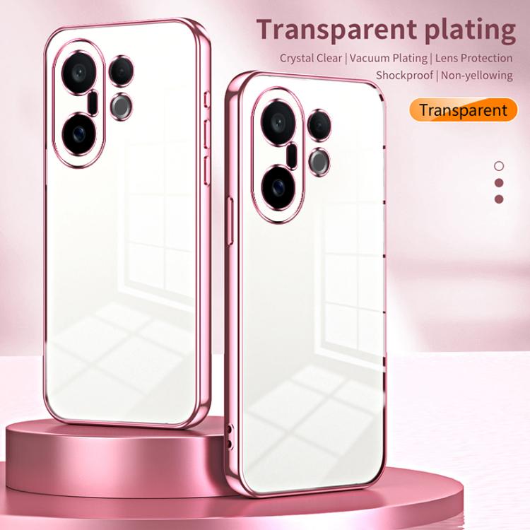 For vivo S30 Pro mini Transparent Plating Fine Hole Phone Case