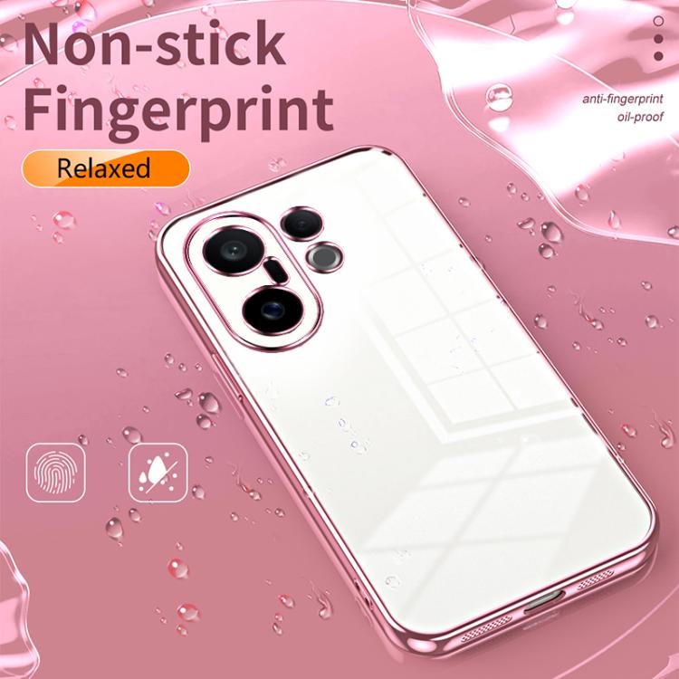 For vivo S30 Pro mini Transparent Plating Fine Hole Phone Case