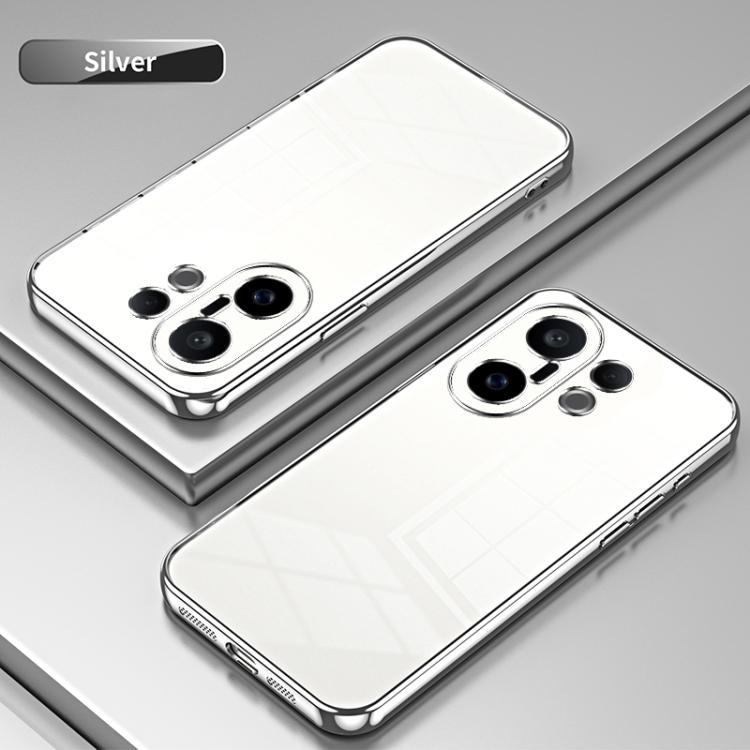 For vivo S30 Pro mini Transparent Plating Fine Hole Phone Case