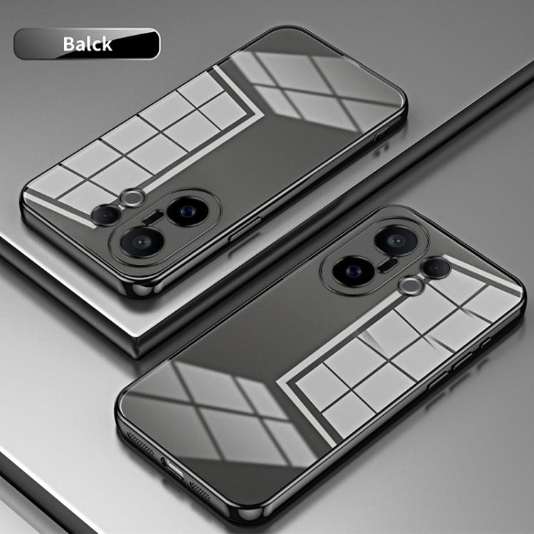 For vivo S30 Pro mini Transparent Plating Fine Hole Phone Case