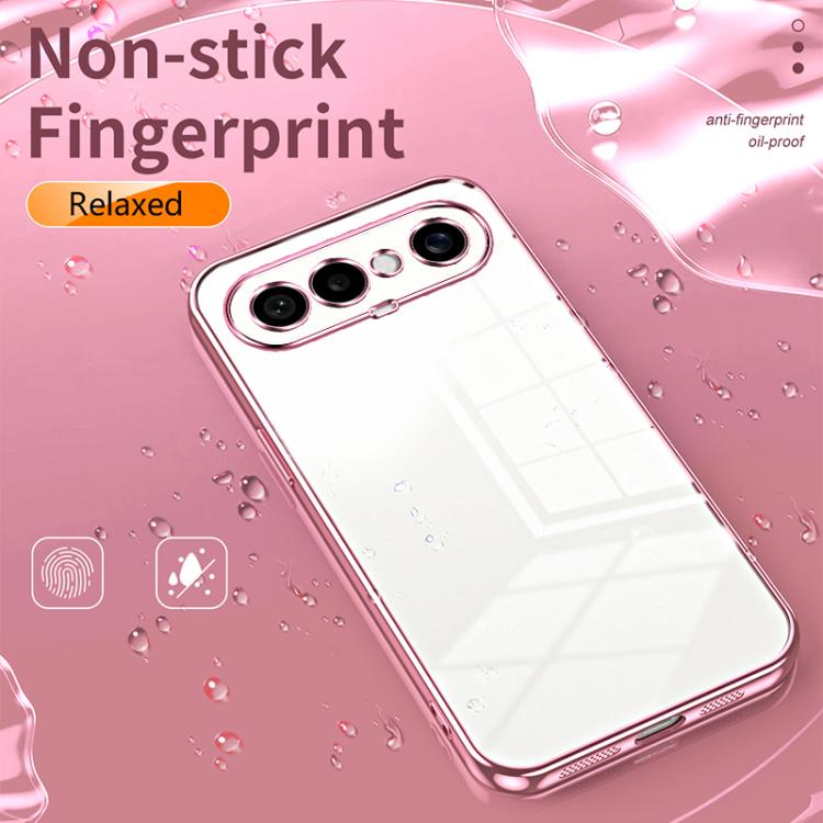 For vivo S50 Pro mini Transparent Plating Fine Hole Phone Case