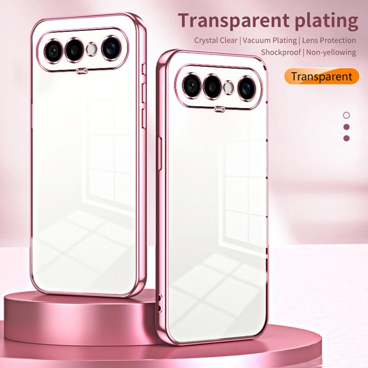 For vivo S50 Pro mini Transparent Plating Fine Hole Phone Case