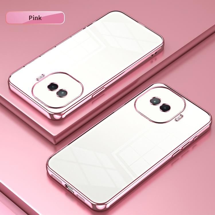 For vivo iQOO Z11 Turbo Transparent Plating Fine Hole Phone Case
