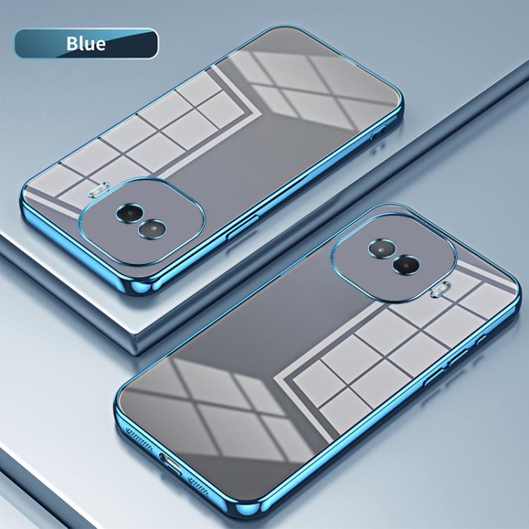 For vivo iQOO Z11 Turbo Transparent Plating Fine Hole Phone Case