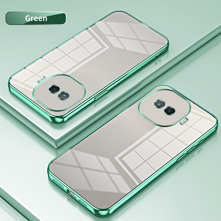 For vivo iQOO Z11 Turbo Transparent Plating Fine Hole Phone Case