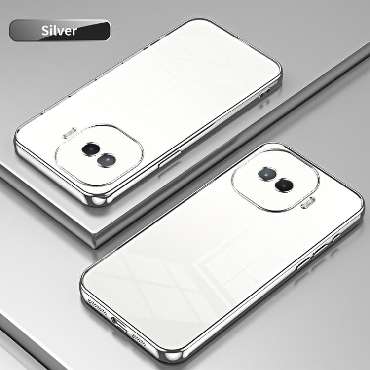 For vivo iQOO Z11 Turbo Transparent Plating Fine Hole Phone Case