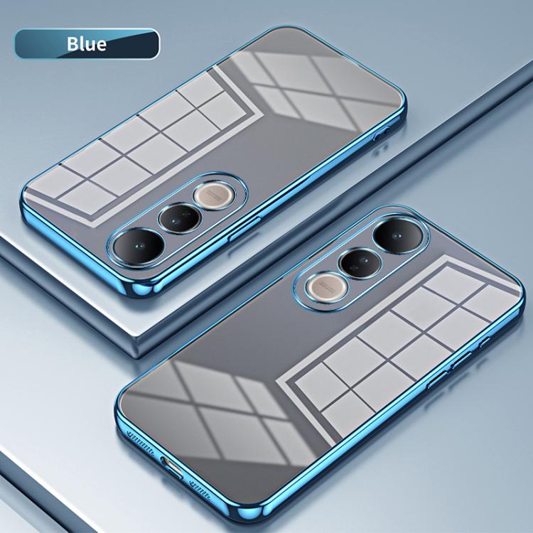 For vivo V50 Lite 5G / 4G Transparent Plating Fine Hole Phone Case