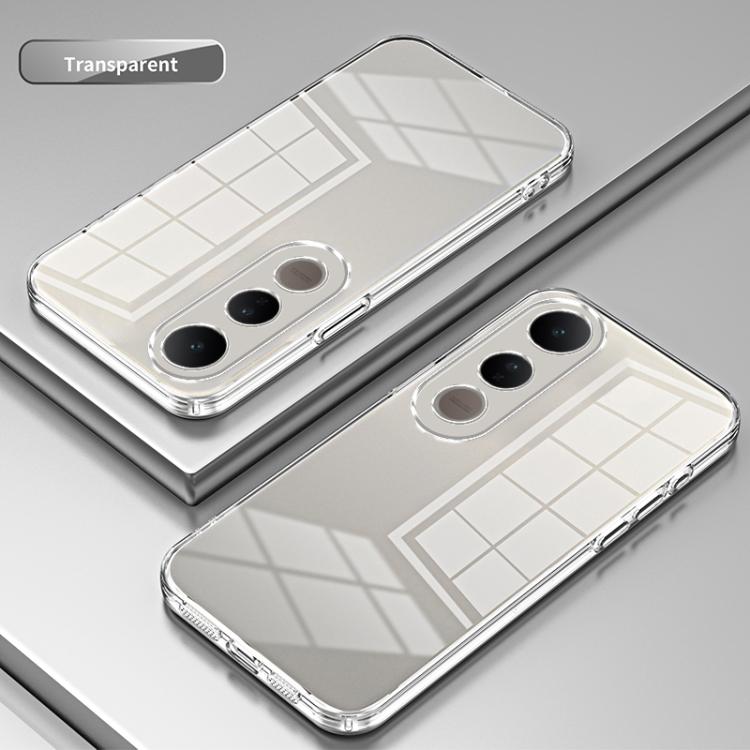 For vivo V50 Lite 5G / 4G Transparent Plating Fine Hole Phone Case
