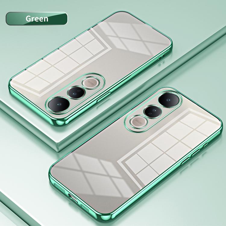 For vivo V50 Lite 5G / 4G Transparent Plating Fine Hole Phone Case