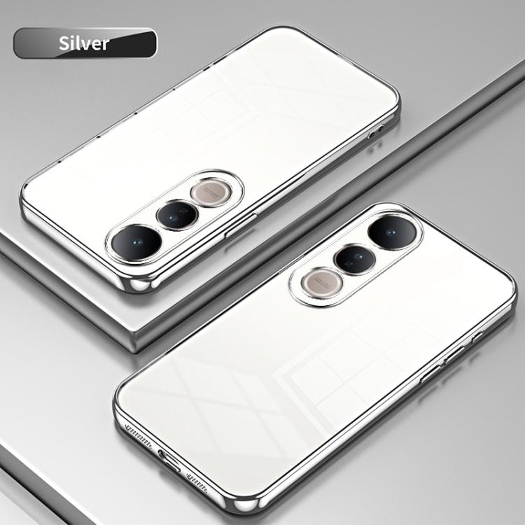 For vivo V50 Lite 5G / 4G Transparent Plating Fine Hole Phone Case