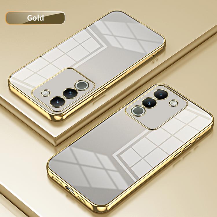 For vivo Y400 5G Transparent Plating Fine Hole Phone Case