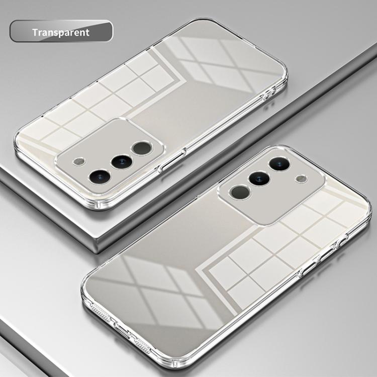 For vivo Y400 5G Transparent Plating Fine Hole Phone Case