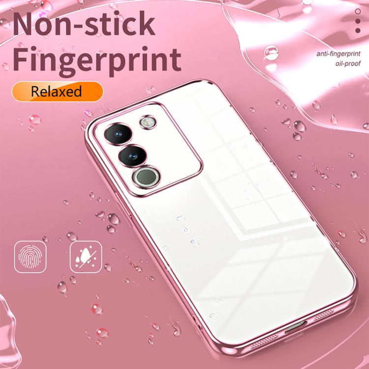 For vivo Y400 5G Transparent Plating Fine Hole Phone Case