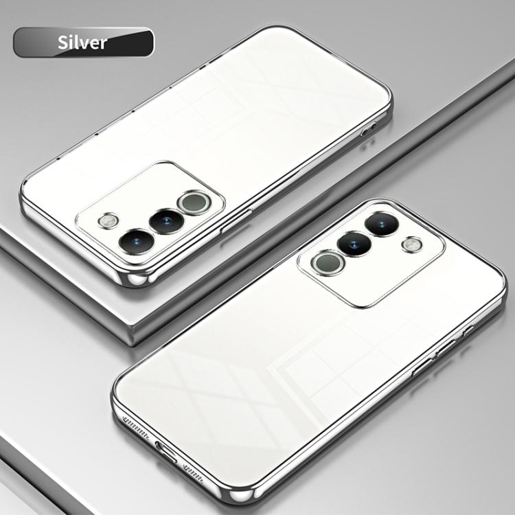 For vivo Y400 5G Transparent Plating Fine Hole Phone Case