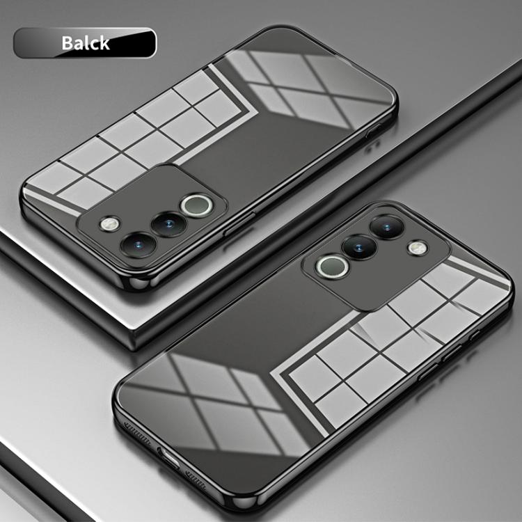 For vivo Y400 5G Transparent Plating Fine Hole Phone Case