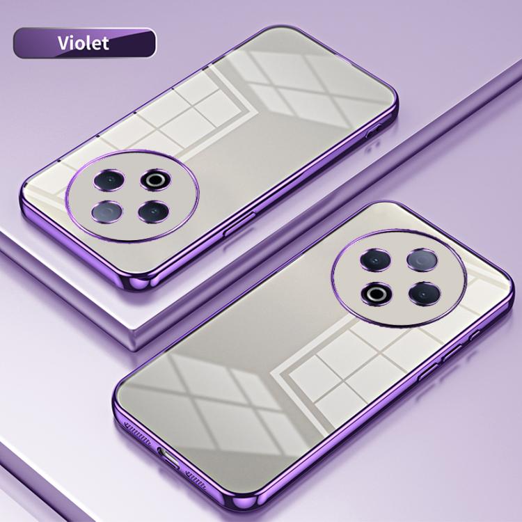 For vivo Y500 5G  Transparent Plating Fine Hole Phone Case