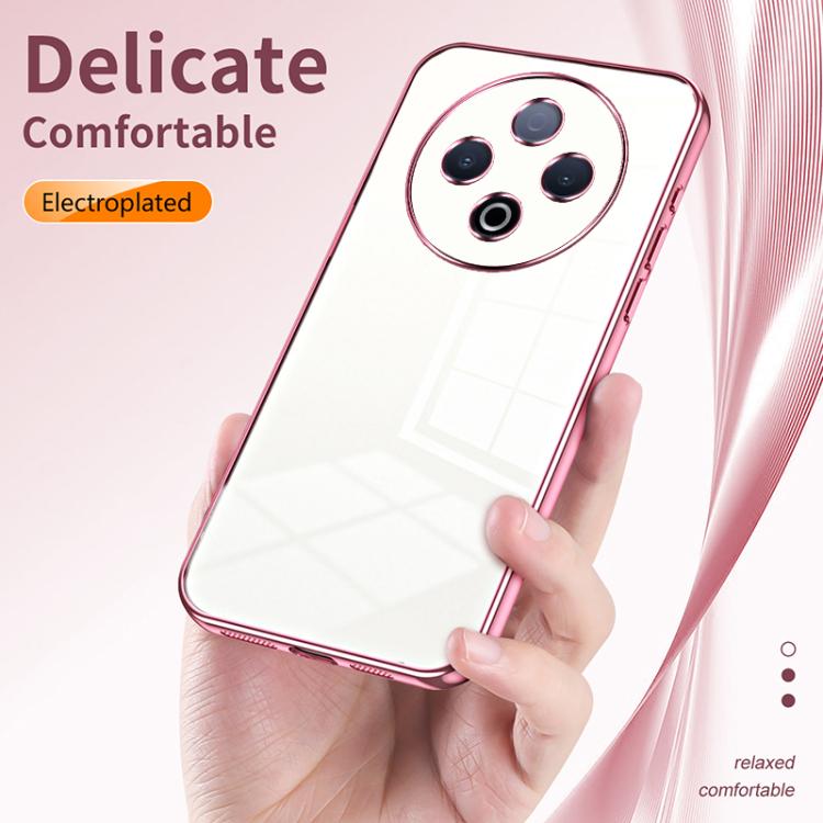 For vivo Y500 5G  Transparent Plating Fine Hole Phone Case