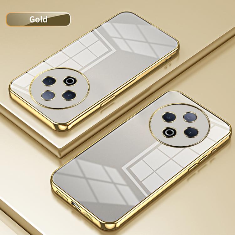 For vivo Y500 5G  Transparent Plating Fine Hole Phone Case